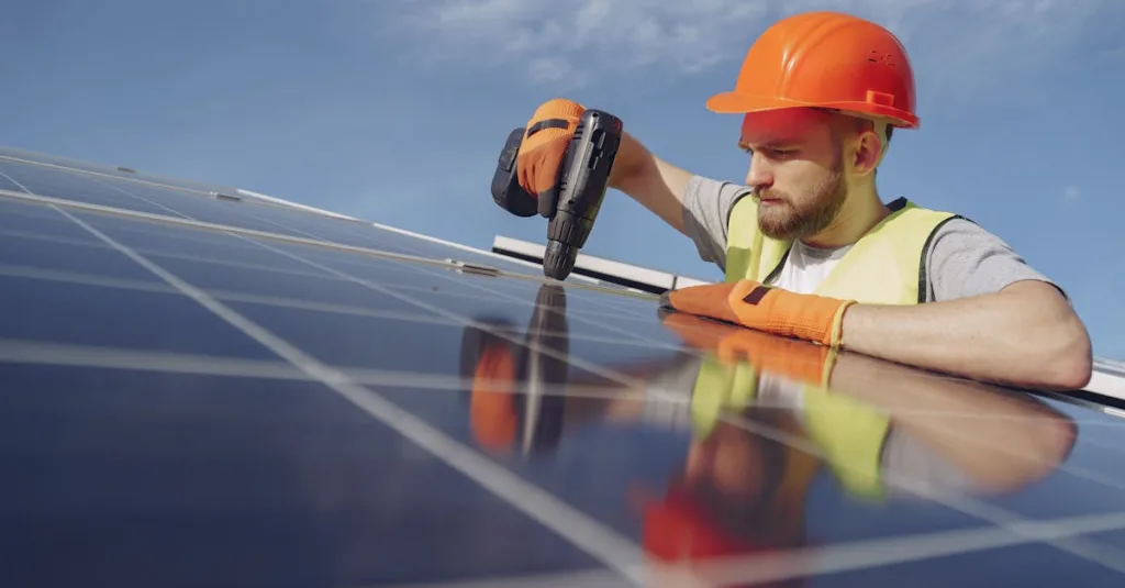 installation de panneaux solaires : profitez d'une énergie propre et économique grâce à notre expertise en pose de systèmes photovoltaïques adaptés à votre domicile ou entreprise.